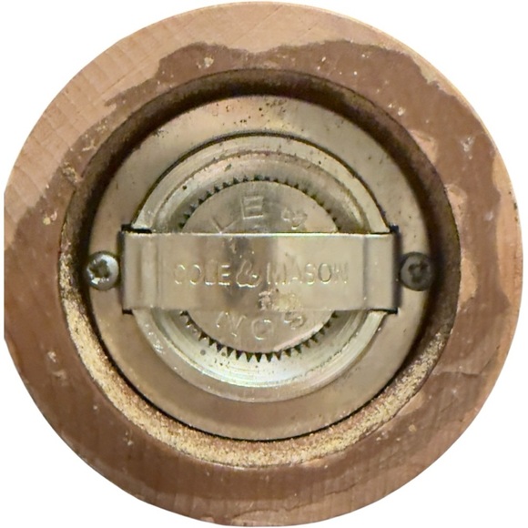 🌹𝐂𝐎𝐋𝐄 & 𝐌𝐀𝐒𝐎𝐍 𝐖𝐎𝐎𝐃𝐄𝐍 𝟏𝟐“ 𝐏𝐄𝐏𝐏𝐄𝐑 𝐌𝐈𝐋𝐋 𝐆𝐑𝐈𝐍𝐃𝐄𝐑-𝐒𝐈𝐋𝐕𝐄𝐑 𝐀𝐂𝐂𝐄𝐍𝐓𝐒 - Picture 6 of 6